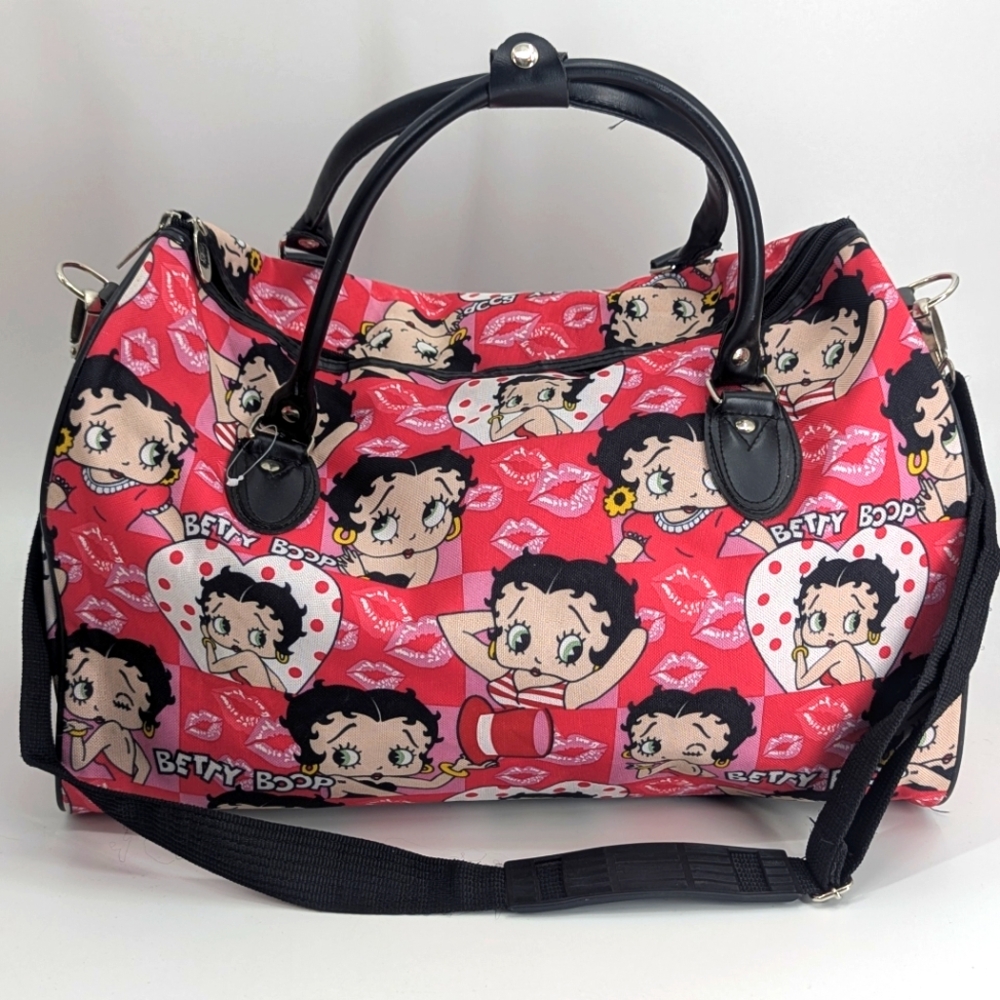 Vintage Loungefly Betty Boop Duffel Travel / Gym Bag